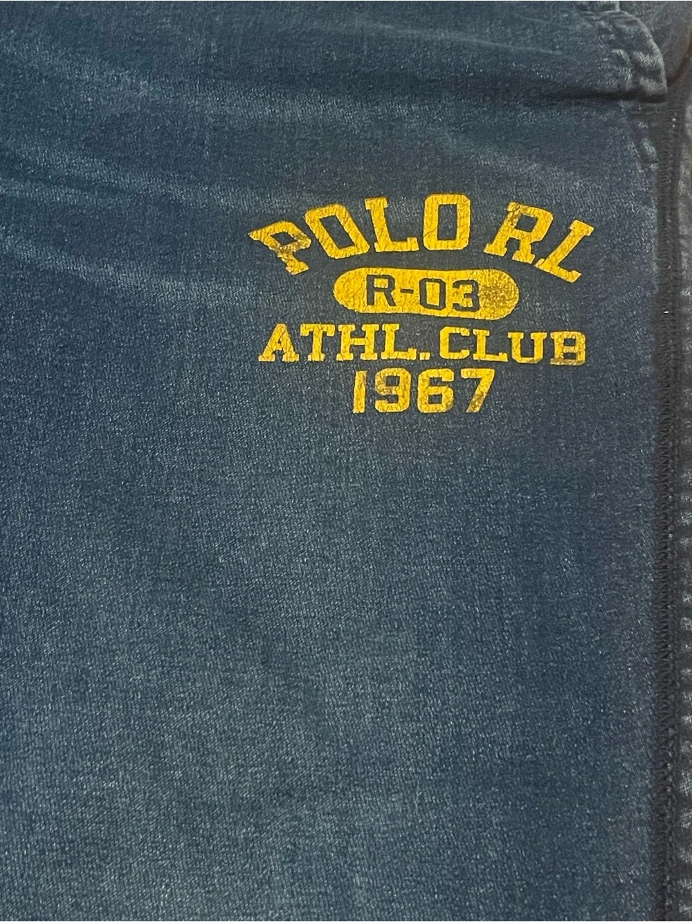 Polo by Ralph Lauren Graphic Denim Slim Fit Joggers Athl Club 1967 XL / TG